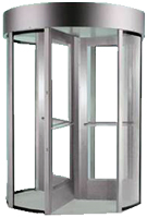 Revolving Glass Turnstiles